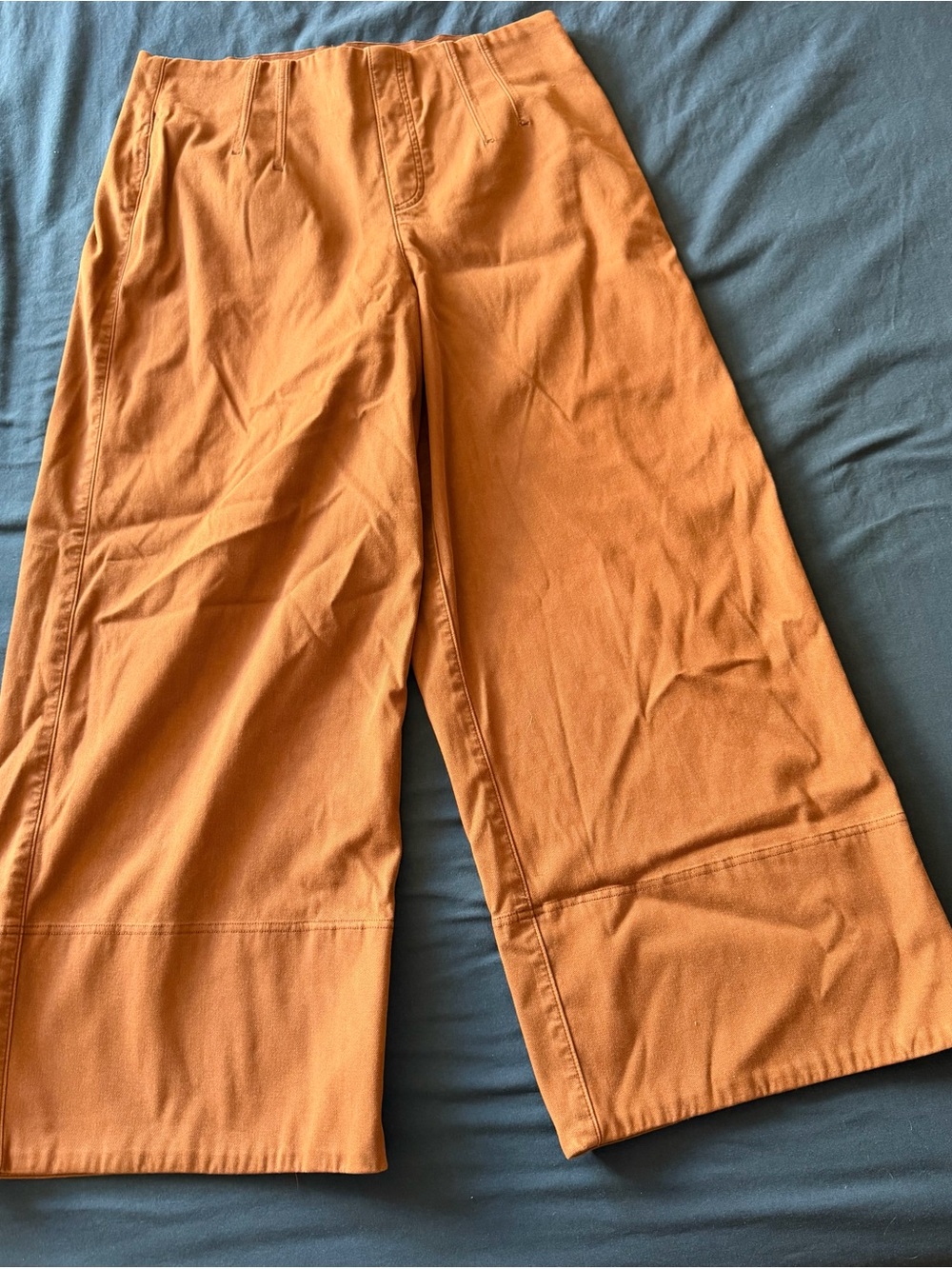 Spanx cropped wide leg pant - Rust